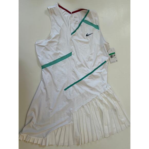 Nike Court Tennis Dress Dri-Fit Pleated Ruffle White DD8710-100 Women's Size XL - Picture 10 of 16
